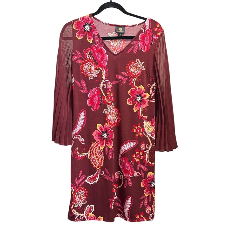 JM Collection Floral Dress - Red and Pink(ACCEPTING OFFER)